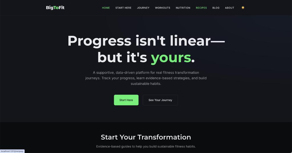 BigToFit.com dark mode screenshot