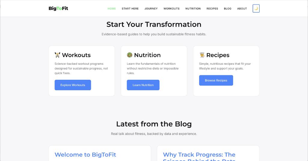 BigToFit.com light mode screenshot
